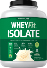 De protéine de lactosérum WheyFit Isolat (vanille naturelle), 5 lb (2.268 kg) Bouteille