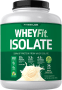 Srvátková bielkovina WheyFit Izolát (prírodná vanilka), 5 lb (2.268 kg) Fľaša