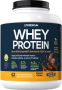 Proteína Whey em pó (sabor natural de chocolate), 5 lb (2.268 kg) Frasco