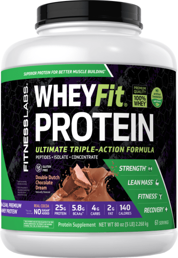 Protein WheyFit (Coklat Asli), 5 lbs (2.268 kg) Botol