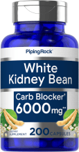 White Kidney Bean Carb Blocker, 6000 mg, 200 Capsules