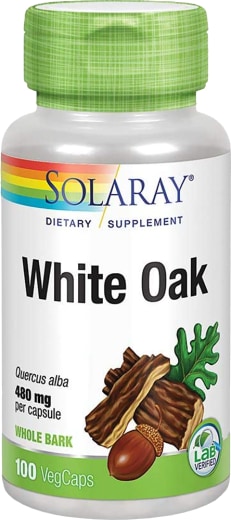 White Oak Bark, 480 mg, 100 Vegetarian Capsules