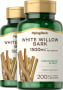 Kulit Kayu Pokok Willow Putih, 1500 mg (setiap sajian), 200 Kapsul Lepas Cepat, 2  Botol
