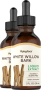 Extracto líquido de corteza de sauce blanco, sin alcohol, 2 fl oz (59 mL) Frasco con dosificador, 2  Botellas/Frascos