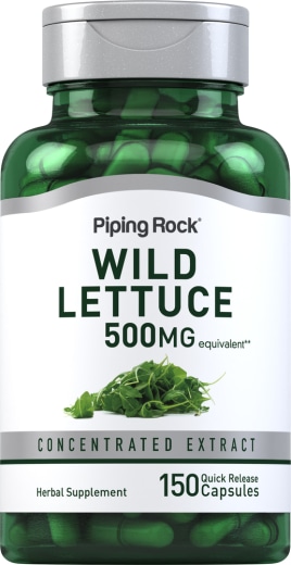 Wild Lettuce, 500 mg, 150 Kapsul Lepas Cepat