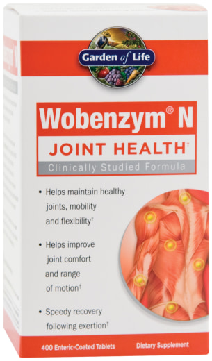 Wobenzym N, 400 Belagte tabletter for tarmene