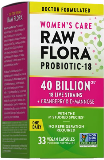 Women's Care Probiotic-18 40 Billion, 33 纯素胶囊