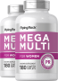 女性 Mega 複合維生素, 180 衣膜錠, 2  瓶子