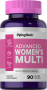 Suplemento diario de vitaminas y minerales para mujeres, 90 Comprimidos recubiertos