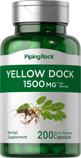 Yellow Dock, 1500 mg, 200 Quick Release Capsules