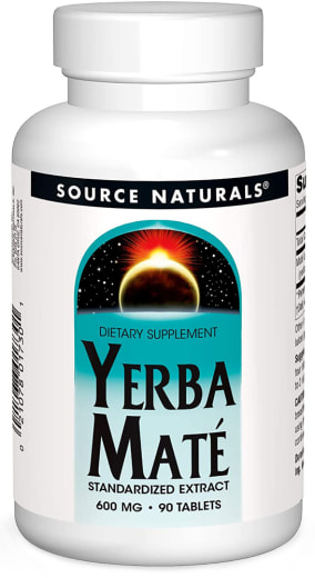 Yerba Mate Extract, 600 mg, 90 Tablets