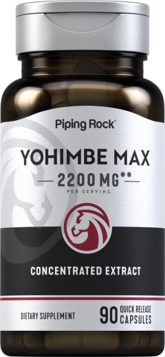 Super Yohimbe Max 2200, 2200 mg (adagonként), 90 Gyorsan oldódó kapszula
