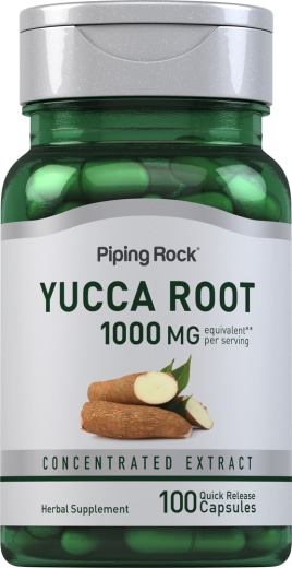 Yucca-Wurzel , 1000 mg (pro Portion), 100 Kapseln mit schneller Freisetzung