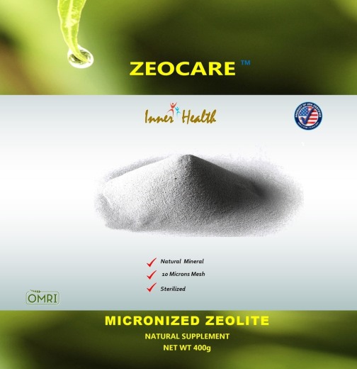 Zeolita micronizada para desintoxicación interna, 400 g (14.11 oz) Bolsa