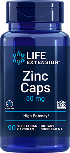 Cápsulas de Zinco (OptiZinc), 50 mg, 90 Cápsulas vegetarianas