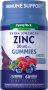 Zink-Gummis (gemischte Beeren) , 50 mg (pro Portion), 60 Vegane Gummibärchen
