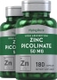 Zinc Picolinate (High Absorption Zinc), 50 mg, 180 Quick Release Capsules, 2  Bottles
