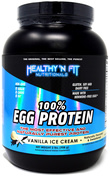 100% egg protein (vaniljeis) 2 lb (908 g) Flaske