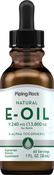 Huile de vitamine E 100 % naturelle -  1 fl oz (30 mL) Compte-gouttes en verre