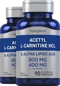 Acetyl L-karnitin 400 mg og Alfa-liponsyre 200 mg 90 Hurtigvirkende kapsler