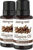 Allspice Pure Essential Oil (GC/MS Tested), 1/2 oz (15 ml) x 2 Bottles