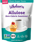 Wholesome Sweeteners Allulose Zero Calorie Granulated Sweetener, 12 oz (340 g) Pack