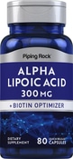 アルファ リポ酸 、ビオチン オプティマイザー配合、速放性製剤 80 速放性カプセル