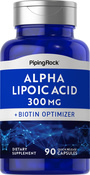 Ácido Alfa-lipóico plus Otimizador de Biotina libertação rápida 90 Cápsulas de Rápida Absorção