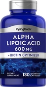 Ácido Alfa-lipóico plus Otimizador de Biotina libertação rápida 180 Cápsulas de Rápida Absorção
