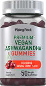 Ashwagandha-Gummibärchen (köstliche natürliche Kirsche) 50 Vegane Gummibärchen
