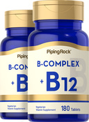 B Complex + VitaminB-12 2 Bottles x 180 Tablets B Complex + VitaminB-12 2 Bottles x 180 Tablets