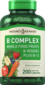 Frutta e verdure genuine con vitamine del gruppo B 200 Capsule vegetariane