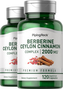 เบอร์เบอรีนซีลอนซินนามอนคอมเพลกซ์ 120 แคปซูลผัก