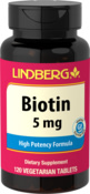 Biotin  5 mg (5000 mcg) 120 Vegetáriánus tabletták