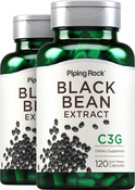Black Bean Extract C3G, 120 Capsules x 2 Bottles