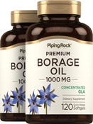 Borage Oil (GLA) 1,000 mg, 120 Softgels x 2 Bottles