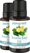 Breathe Easy Essential Oil Blend 2 Dropper Bottles x 1/2 oz (15 ml)