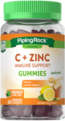 C + sink immunstøtte, gummitabletter (naturlig honning sitron) 60 Vegetariske gummitabletter