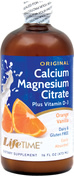 Kalzium-Magnesium-Citrat plus D3 Flüssigkeit (Orange/Vanille) 16 fl oz (473 mL) Flasche