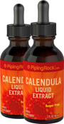 Calendula Liquid Extract (Sugar Free), 2 fl oz (59 mL) x 2 Dropper Bottles