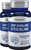 CDP Choline Citicoline , 1000 mg (per serving), 60 Quick Release Capsules, 2  Bottles
