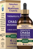 Chaga Mushroom Liquid Extract, 4 fl oz (118 mL) Dropper Bottle