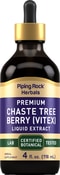 Chaste Tree Berry (Vitex) Liquid Extract  Alcohol Free, 4 fl oz (118 mL) Dropper Bottle