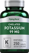 Quelato de potássio (gluconato) 250 Vegetariana Comprimidos oblongos