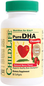 Children's Pure DHA Chewable Natural Berry, 90 Softgels