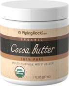 Manteca de cacao, 100 % pura (Orgánico) 7 oz (207 mL) Tarro
