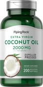 Olio di cocco biologico (Extra vergine)  200 Capsule in gelatina molle a rilascio rapido