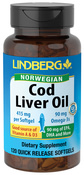 Cod Liver Oil (Norwegian) 415 mg, 120 Softgels