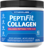 Peptídeos de colágeno PeptiFit Tipo I e III 1 lb (454 g) Frasco