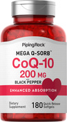 CoQ10 แบบดูดซึมได 180 ซอฟต์เจลแบบปล่อยตัวยาเร็ว